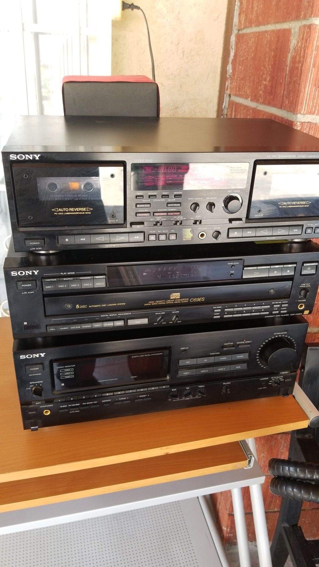 Sony receiver and CD system