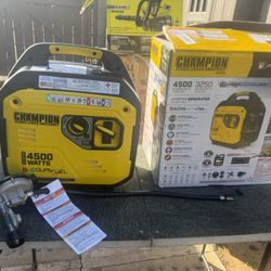 Champion Power Equipment 4500/3250-Watt Recoil Start Gasoline/Propane Powered  Dual Fuel Inverter Generator with Quiet Technology and CO Shield Good C