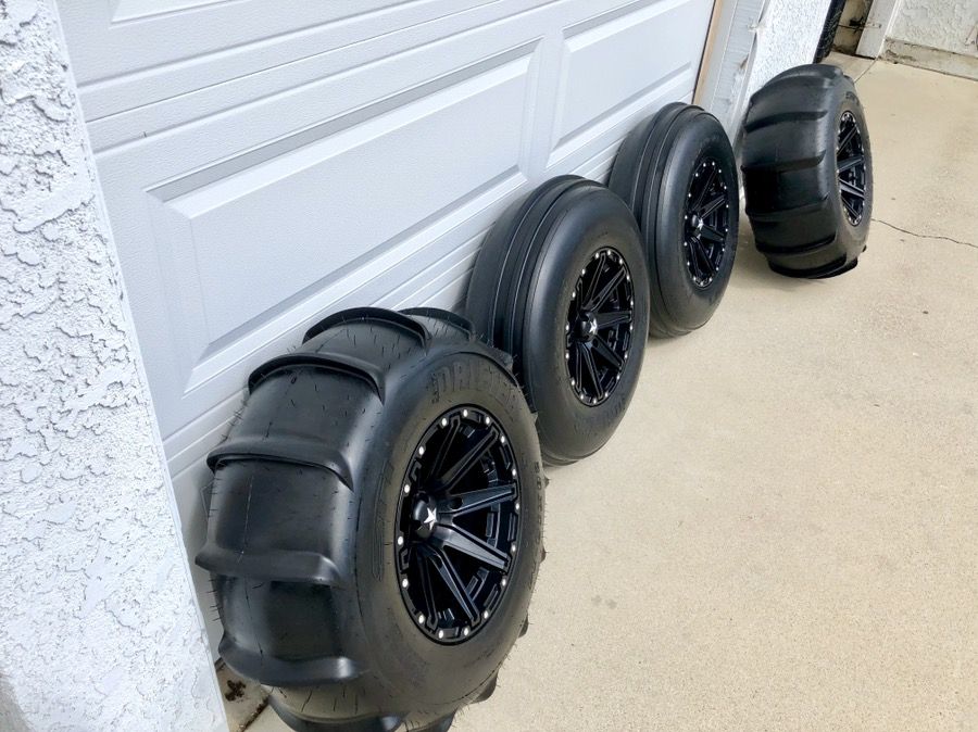 Sand Paddle Tires and Wheels for Polaris RZR, Can Am x3, Yamaha YXZ, Wildcat, SxS for Sale in