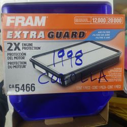 NEW FRAM CA5466 Engine Air Filter - Fits Toyota Corolla / Chevy Prizm