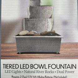 TIERED LED BOWL FOUNTAIN