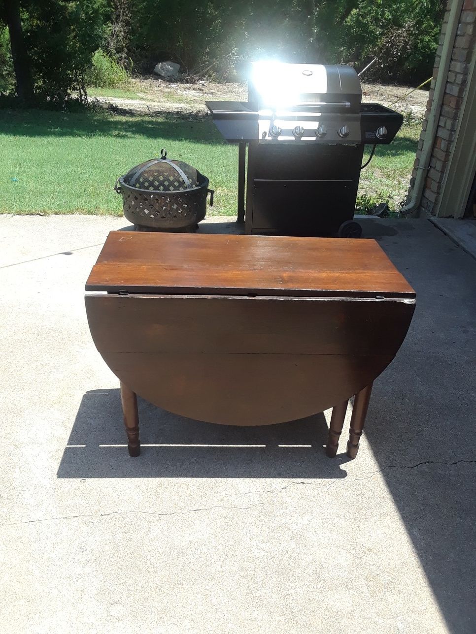 antique drop leaf table