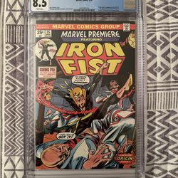 Marvel Premiere #15 CGC 8.5 WP 1974 First Appearance Of Iron Fist