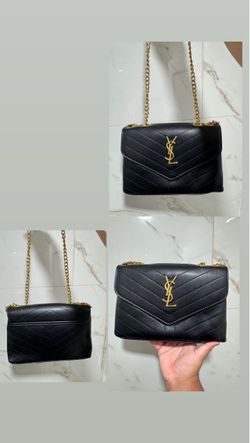 YSL Saint Laurent Black Quilted Chain Bag