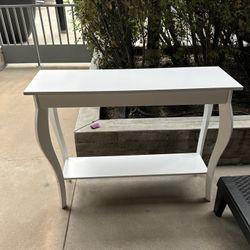 White Table Console 