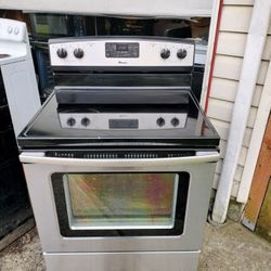 Amana Stainless Glass Top  Range (Stove/Oven) - Can Deliver 