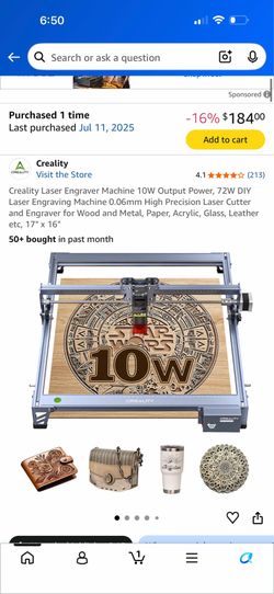 Laser Engraver & Cutter - 10W - Creality Falcon - New