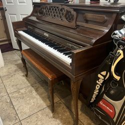 Kimball Upright Walnut Piano 