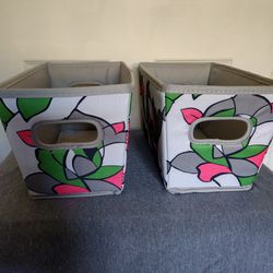 Brand New 2 Floral Storage Bins $25 Pick Up Only In The 93308 Area No Holds 
