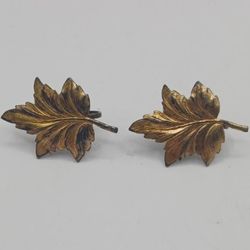 Vintage gold over sterling screw back earrings