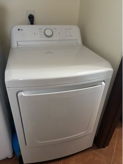 LG ELECTRIC dryer. 7.3cu ft. Model DLE6100W. Like new