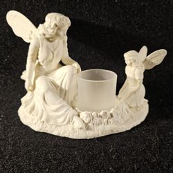 Partylite Ariana Votive Holder Angel Fairy P7627 Bisque Porcelain ⭐️BRAND-NEW⭐️