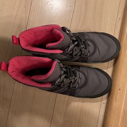 Girls Sorel Pink & Grey Size 3 Kids Snow Boots