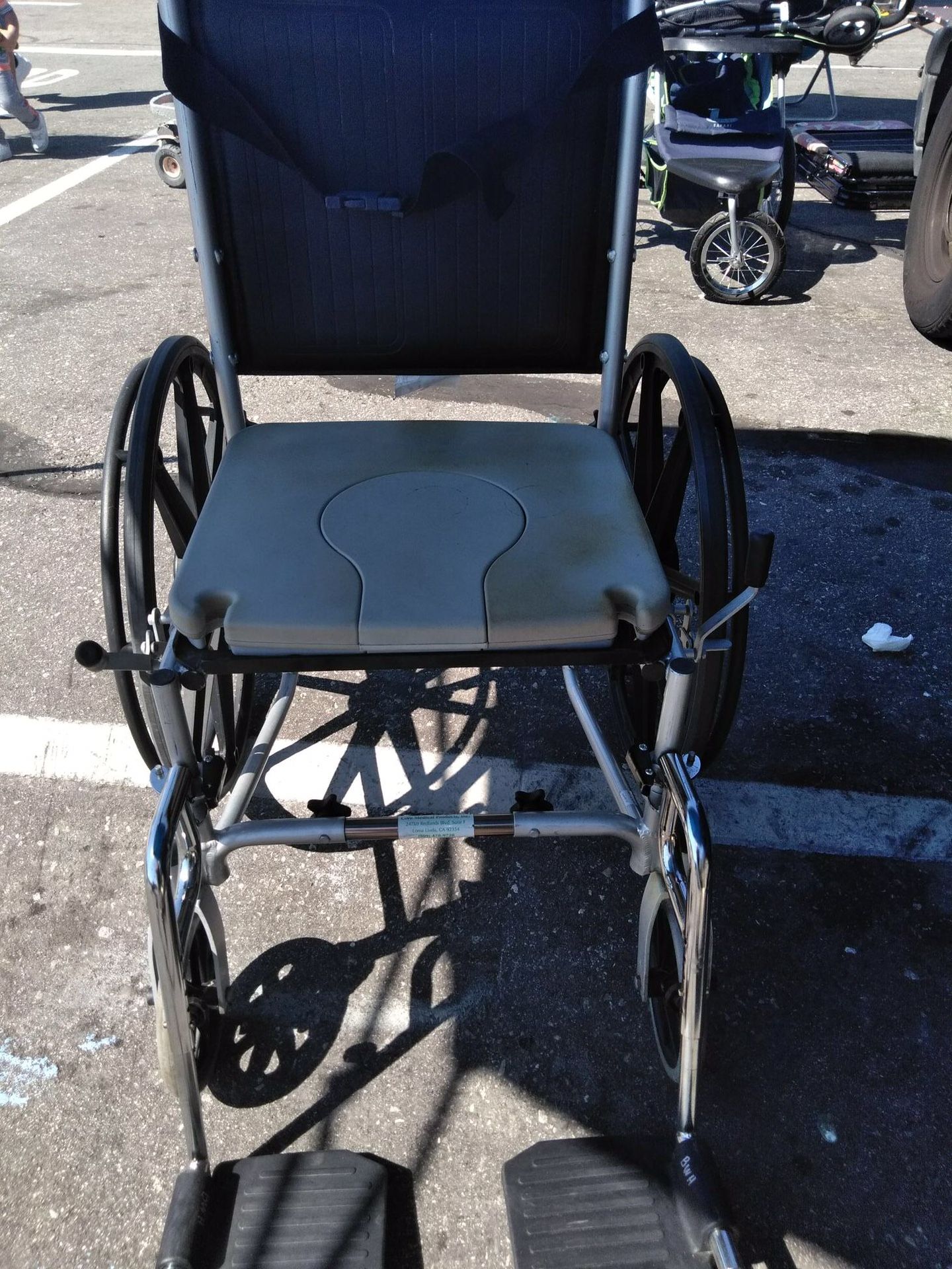 Wheelchair, toilet, shower adult size , aluminum frame