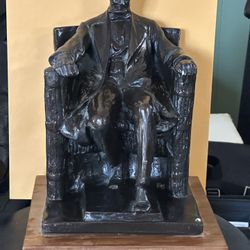 Sculpture + Gettysburg Speech Abraham Lincoln 