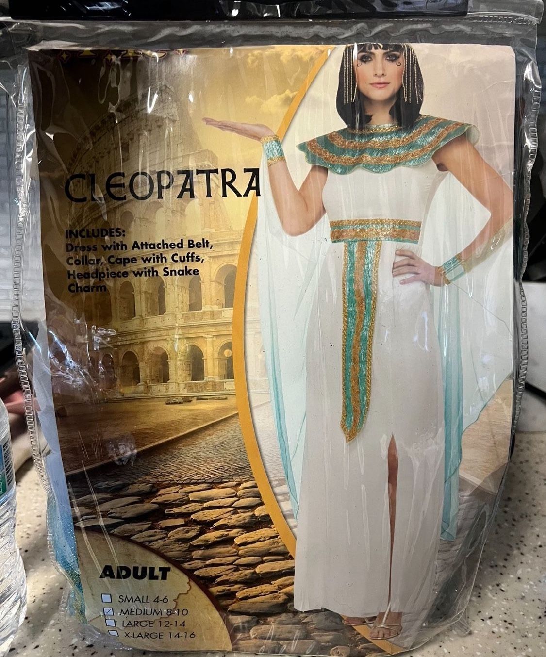 SPIRIT HALLOWEEN CLEOPATRA WOMAN SIZE MEDIUM COSTUME (NEW)