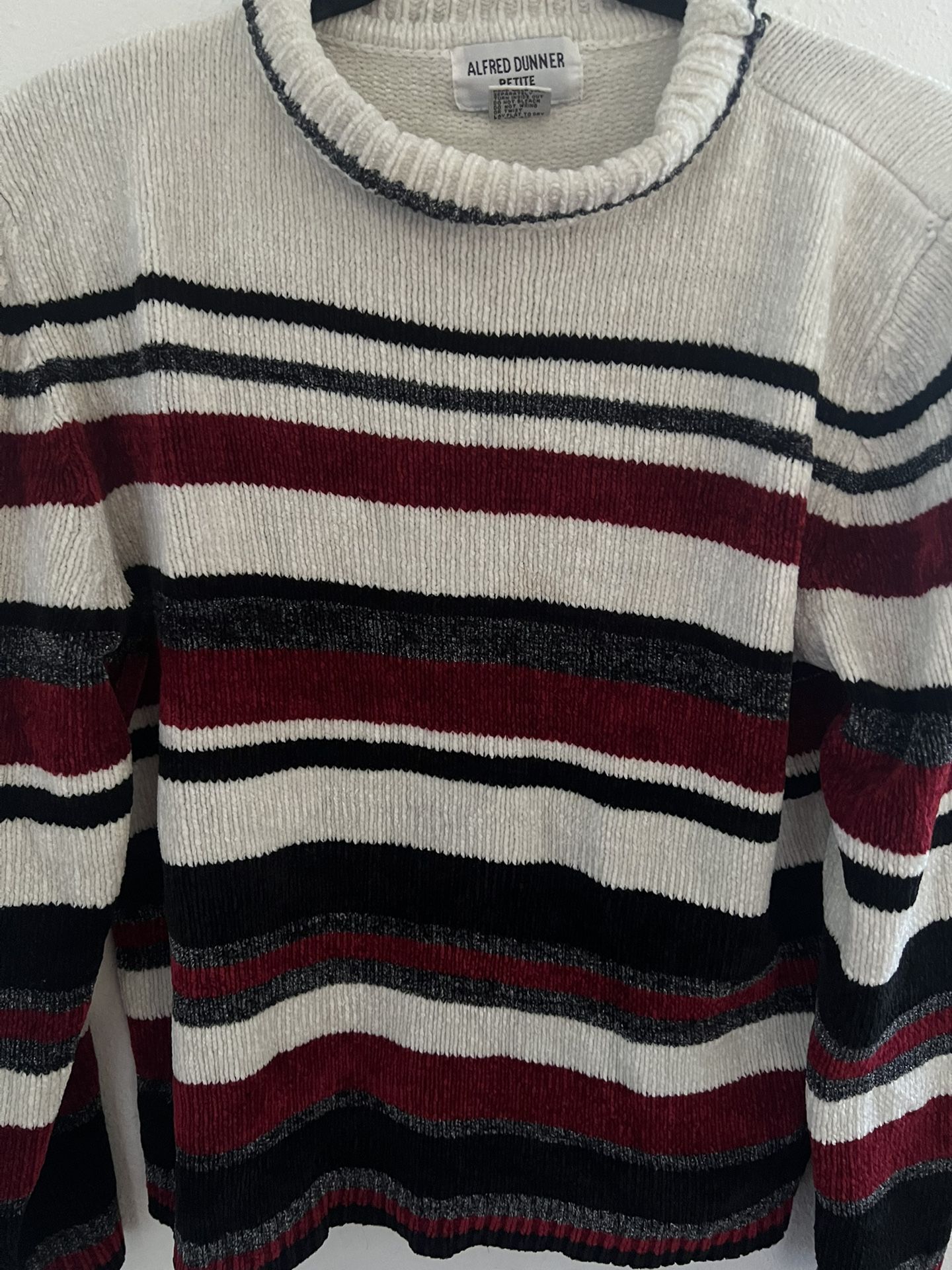 Stripe Turtleneck Sweater