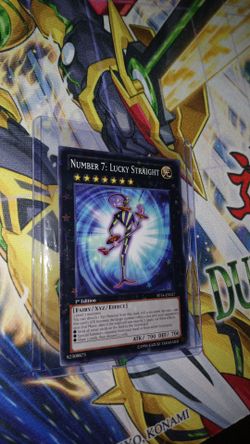 Yugioh Number 7 Lucky Straight SP14-EN027 (Starfoil Rare) Star Pack 2014