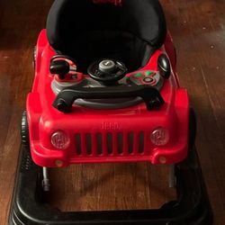 Jeep Classic Wrangler 3-in-1 Grow with Me Walker by Delta Children, Red