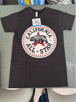 Alstyle Black California All-Star Bear Graphic T-Shirt