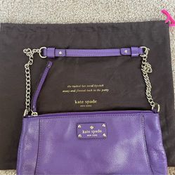 Kate Spade Leather Purple Bag
