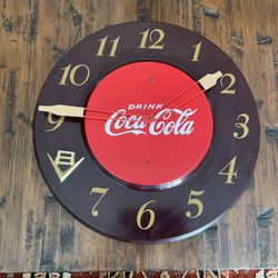 Vintage 50’s Coca Cola Clock 