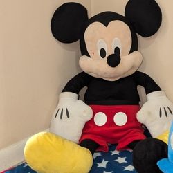 Disney Collection Mickey Picnic Blanket 
Minnie Camping Sleeping Bag 
Large Mickey Mouse Plush 
Mickey Piggy Bank 
