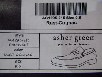 Asher Green Men's US 9.5 Loafer Dress Shoes Rust Cognac AG1295 for Sale in  Evanston, IL - OfferUp