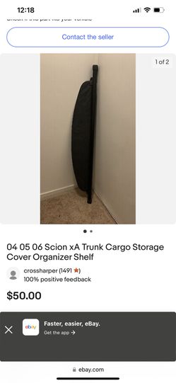 Scion xA Trunk Cargo Shelf