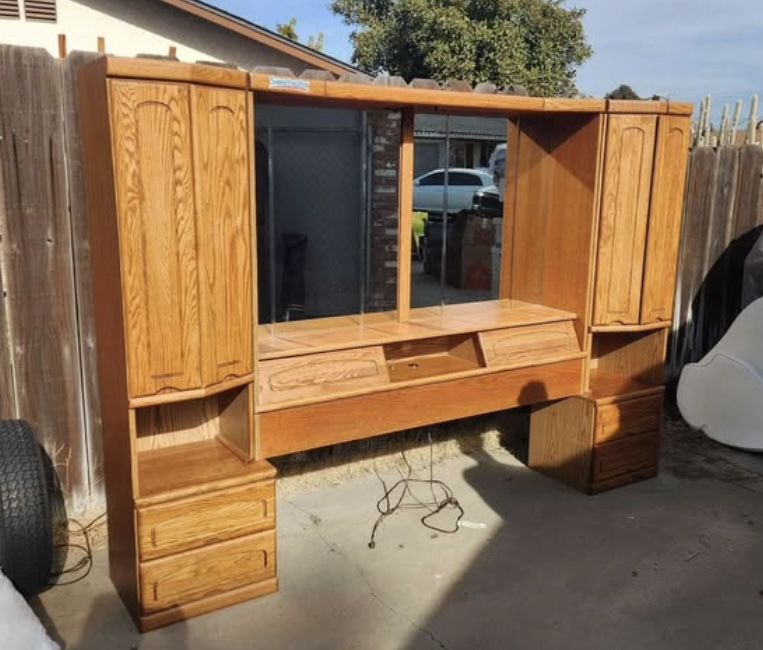 Queen size headboard set