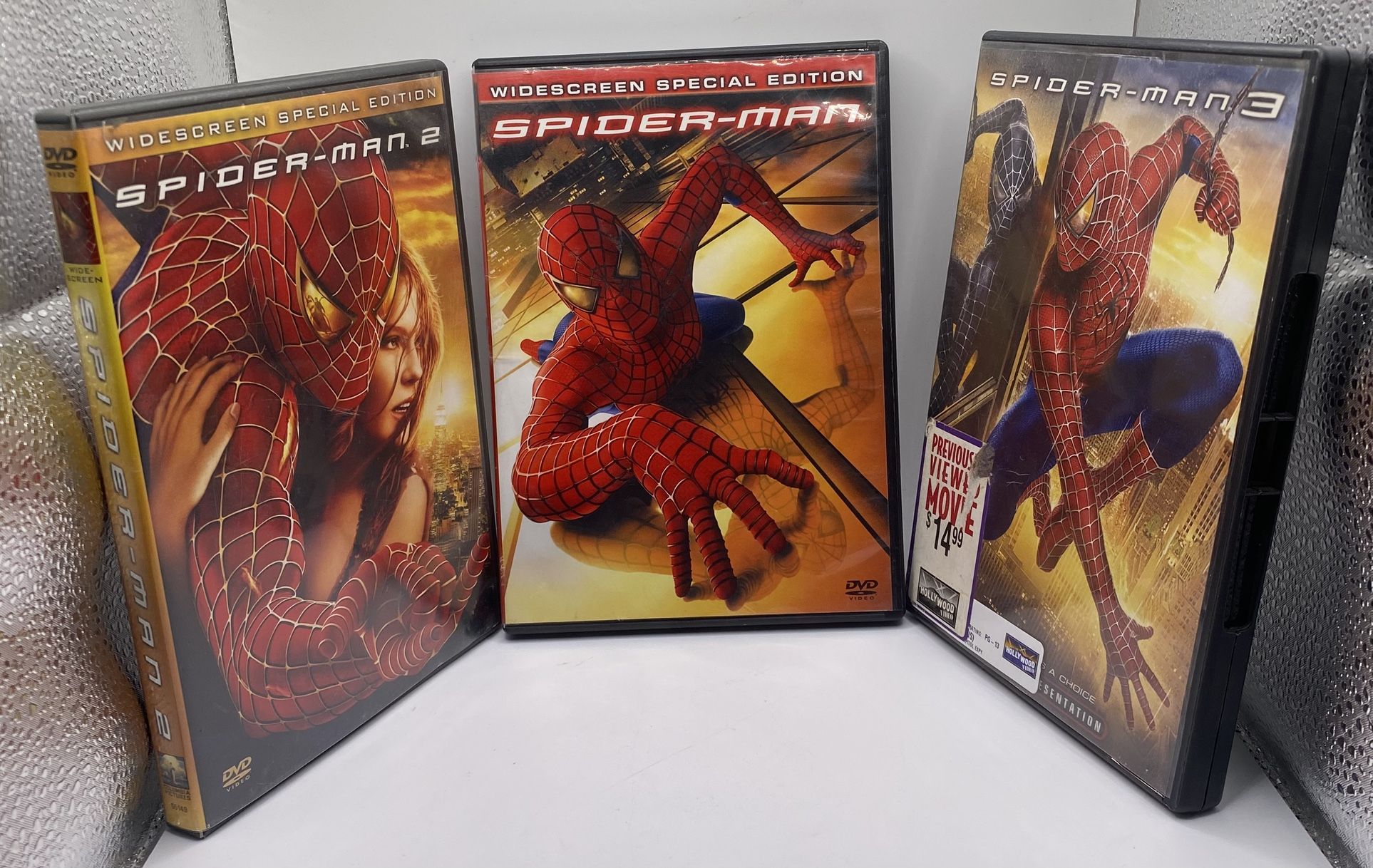Marvel Spider-Man Collection Lot Set 1-3 [DVD] Tobey McGuire Sony Pictures VG++