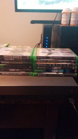 Xbox one used with all those games