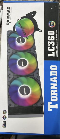 Raidmax Tornado All-in-1 ARGB LED CPU Liquid Cooler with ARGB Fans ARGB Water Block ARGB Light Contr
