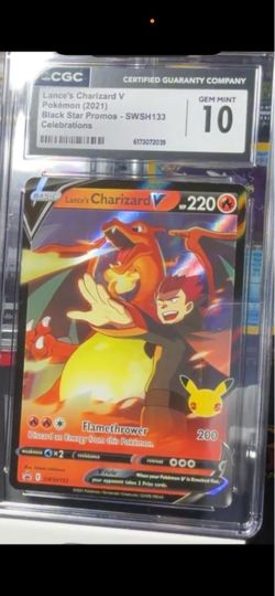 Lance's Charizard V CGC 10 Gem Mint SWSH133