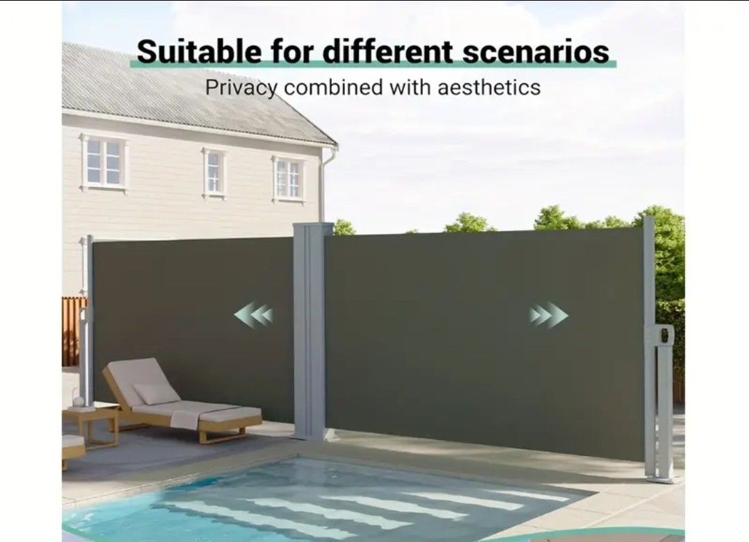 Iron Double-Sided Side Pull Shed, Gray, 71"×236, Backyard Storage, Compact Shed, Functional Storage, Durable Material, Utility Shed, Workshop Storage,