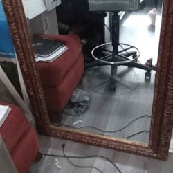 Large Antique Mirror 