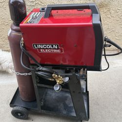 Lincoln Electric EasyMIG 180 Welder w/ Tank & Cart