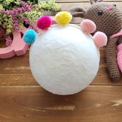 MULTICOLOR POM POM HEADBAND