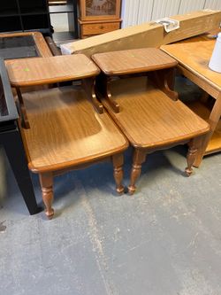 Mcm end table side tables (in store)