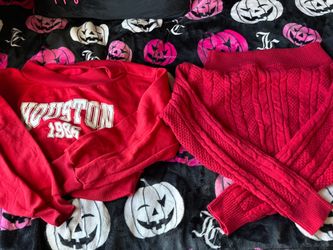 Red SHEIN sweater bundle