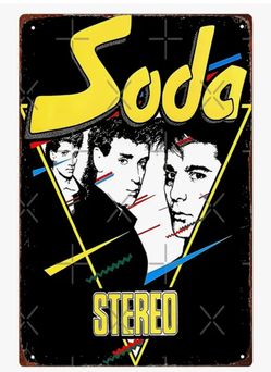 Soda Stereo Metal Tin Sign