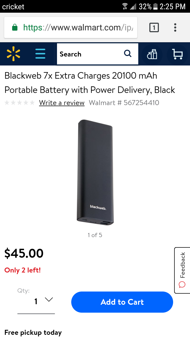 Blackweb 7x Portable Charger for Sale in San Antonio, TX - OfferUp