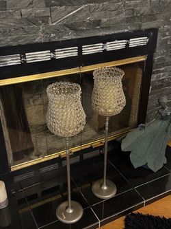 Crystal Beaded Candle Holders