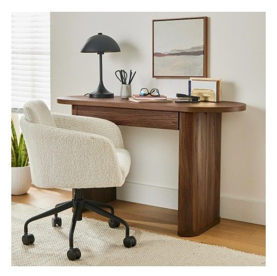 Better Homes And Gardens Juliet Oval Writing Desk Walnut