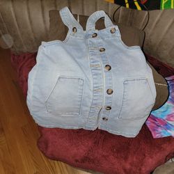 4t summer jean  dress overalls