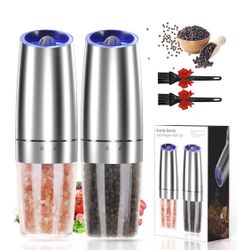 2pcs Gravity-sensing Electric Salt and Pepper Grinder