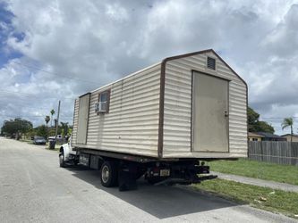 Sheds relocated,, movemo casita de patio Rv container