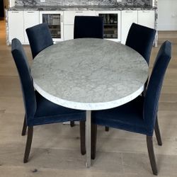 RH Marble oval Dining Table 