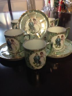 Beautiful and antique tea or coffee set