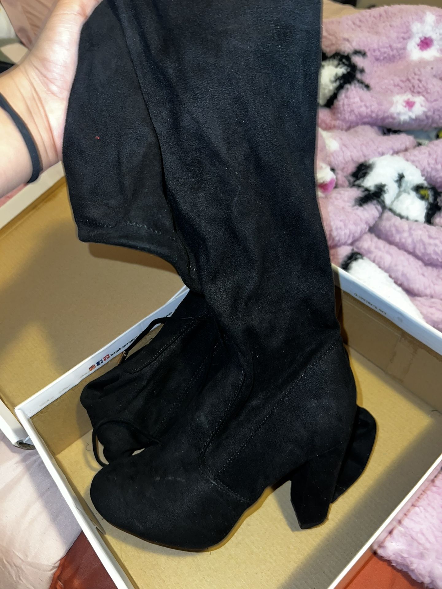 Thigh High Black Boots 